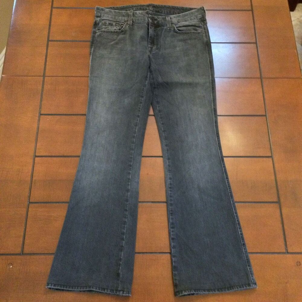 7fam 7 for all mankind jeweled a pocket jeans faded black
